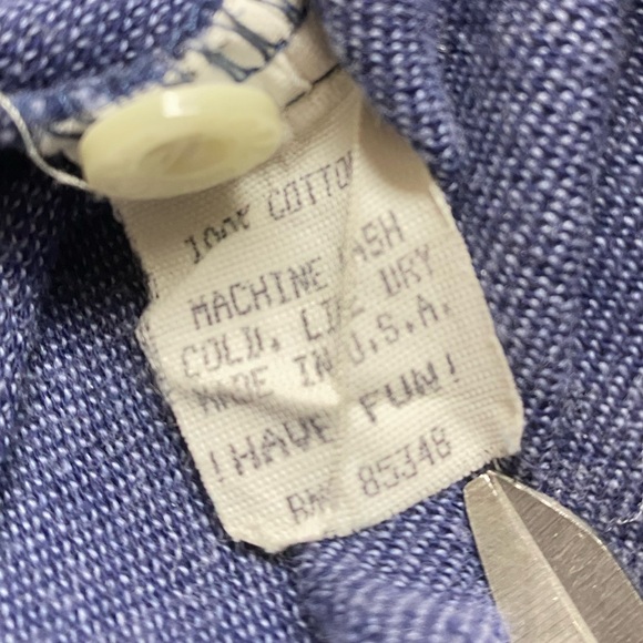 Vintage Fore Golfwear Classic Polo Mens Large Blue Striped Outdoor Golf USA - Picture 12 of 12